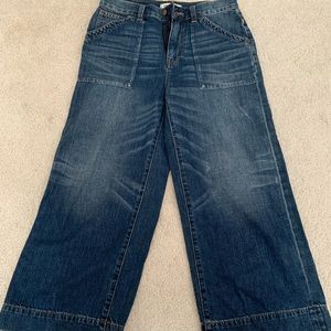 Madewell Wide Leg Crop Jeans